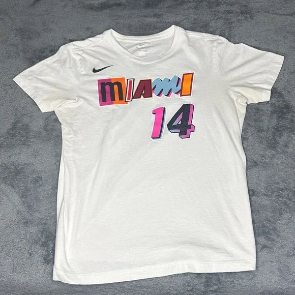 Nike Kids White Miami Graphic T-Shirt - Picture 2 of 5